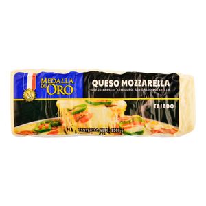 Queso Medalla de Oro Mozzarella Tajado X Kg
