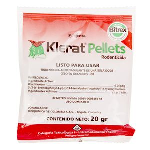 Insecticida Klerat Pellets 20 G