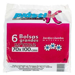 Bolsa de Basura Plastik Grande X6 Unds