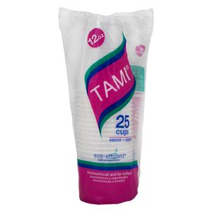 Vaso Tami Traslúcido 12 Oz X25 Unds