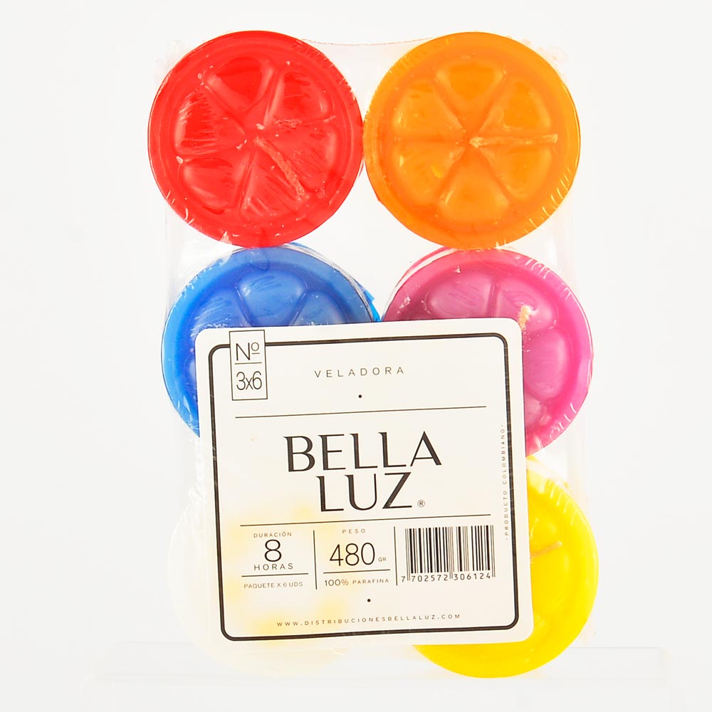 Imagen de Vela Bella Luz X6 Unds VELA BELLA LUZ 6 un