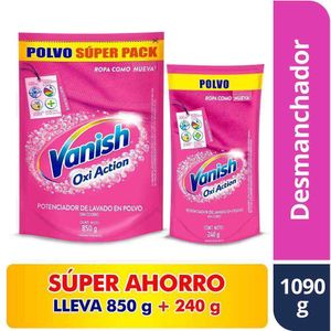 Quitamanchas Vanish polvo rosa 850g + 240g