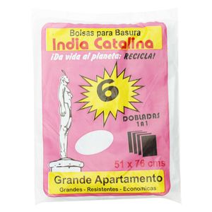 Bolsa de Basura India Catalina Grande Apartamento X6 Unds