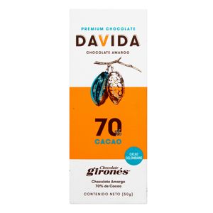 Chocolate Gironés Davida Amargo Cacao 50 G