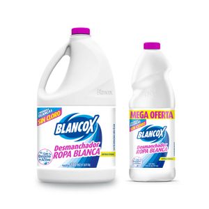 Desmanchador Blancox Ropa Blanca 2000 Ml + 1000 Ml Oferta