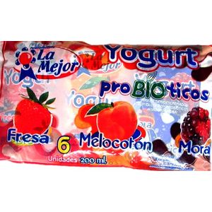 Yogurt La Mejor Probiotic 200 G X6 Unds