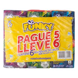 Refresco Funky Surtido 200 Ml X6 Unds