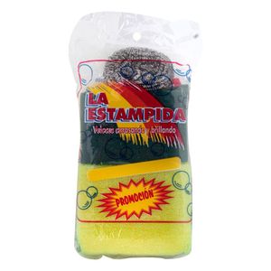 Esponja La Estampida Malla Platos Precio Especial