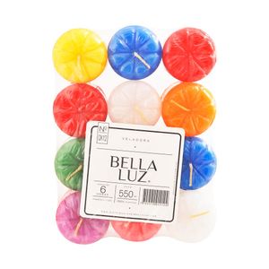 Veladora Bella Luz 6 Horas De Duración 550 G X 12 Unds
