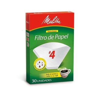 FILTRO MELITTA PAPEL NUMERO 4 X30 un