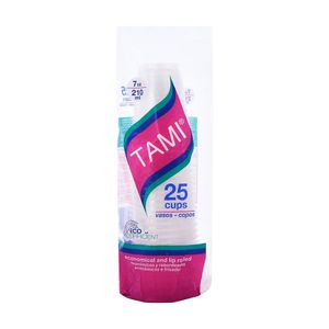 Vaso Tami Traslúcido 7 Oz X25 Unds