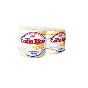 Arepa Coma Ricas de Maíz con Queso Costeño 460 G