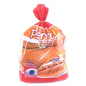 Pan Olimpica Perro Tradicional 400 G X6 Unds
