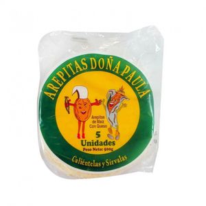 Arepa Doña Paula con Queso 400 G X5 Unds