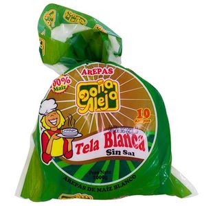 Arepa Doña Aleja Tela sin Sal 1000 G X10 Unds