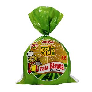 Arepa Doña Aleja Tela con Sal 1000 G X10 Unds