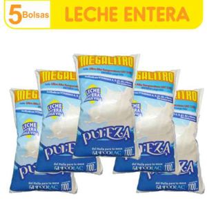 Leche Pureza Uht Entera 1100 Ml X5 Unds