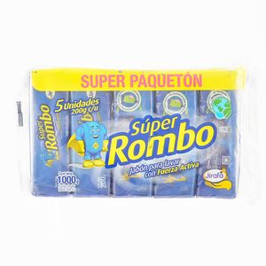 Jabón Sùper Rombo Paquetón 1000 G X5 Unds