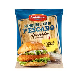 Hamburguesa de Pescado Antillana Apanada 450 G X6 Unds