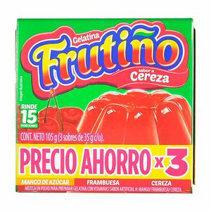 Gelatina Frutiño Surtido 105 G X3 Unds Precio Especial