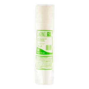 Vaso Darnel Naturals Blanco 12 Oz X50 Unds