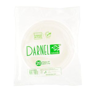 Plato Darnel Naturals Bagazo 23 Cm X20 Unds