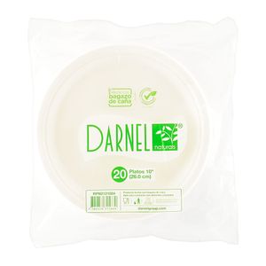 Plato Darnel Naturals Bagazo 26 Cm X20 Unds
