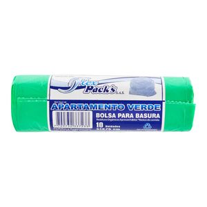 Bolsa de Basura Flexpacks Apartamento Verde 51x75 Cm X10 Unds