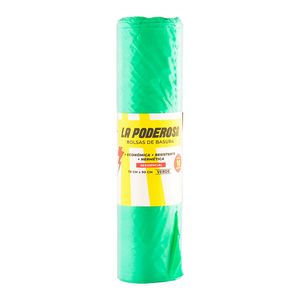 Bolsa de Basura La Poderosa Verde X10 Unds