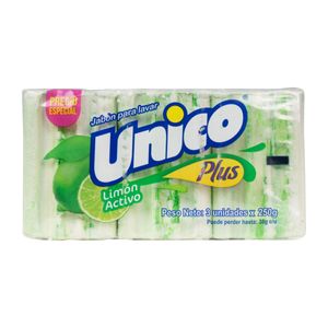Jabón Único Plus Limón 250 G X3 Unds