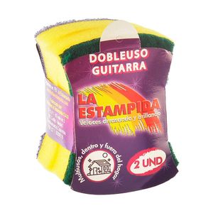 Esponja La Estampida Doble Uso Guitarra Precio Especial