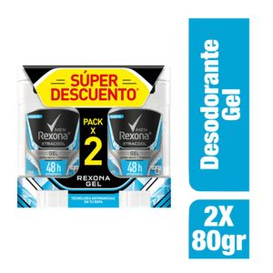 Desodorante Rexona Extracool Gel 80 G X2 Unds