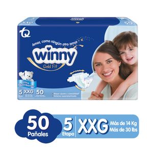Pañal Winny Gold Fit Etapa 5 X50 Unds