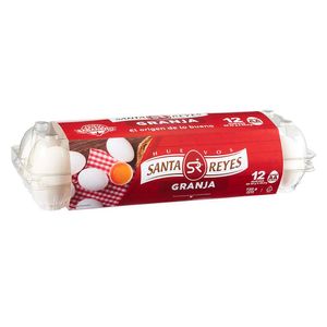 Huevo Santa Reyes Jumbo Blanco AA X12 Unds