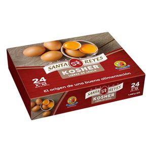Huevo Santa Reyes Kosher Rojo A/AA X24 Unds