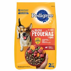 Alimento Perro Pedigree Razas Pequeñas y Minis 2Kg
