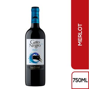 Vino Tinto Gato Negro Merlot 750 Ml
