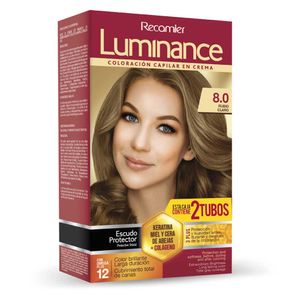 Tinte para cabello LUMINANCE rubio claro larga duración (2 und)