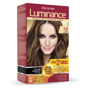 Tinte para cabello LUMINANCE rubio mediano (2 und)