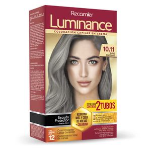 Tinte para cabello LUMINANCE rubio plateado (2 und)