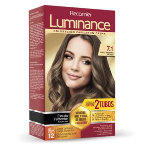 Tinte para cabello LUMINANCE rubio mediano cenizo (2 und)