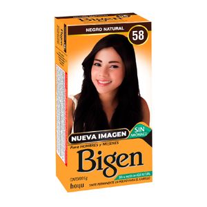 Tinte Bigen Negro Natural 58 6 G