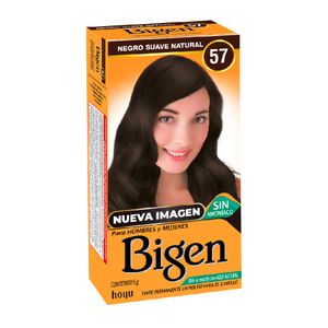 Tinte Bigen Negro Suave Natural 57 6 G