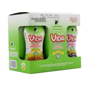 Yogurt Vida Fresa Melocotón Mora 100 Ml X6 Unds