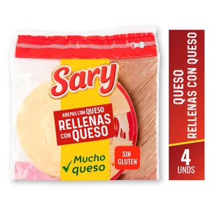 Arepa Sary de Maíz con Queso 380 G X4 Unds