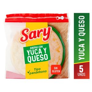 Arepa Sary de Yuca con Queso 300 G X5 Unds