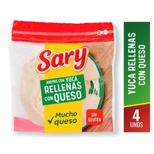 Arepa Sary de Yuca Rellena Queso 350 G
