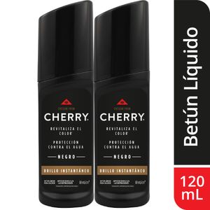 Betún Cherry Líquido Negro 60 Ml X2 Unds