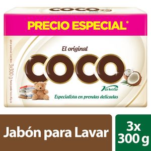 Jabón Coco Varela Original 300 G X3 Unds