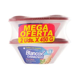 Lava Loza En Crema Lozacrem Aloe & Rosas 450 G X2 Unds Oferta